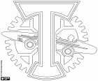 Logo der FK Torpedo Moskau, Fußballverein in der Bundesrepublik von Moskau, die Hauptstadt von Russland. Futbolnyĭ Klub Torpedo Moskva, original russischen Namen transkribiert
