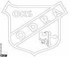 Logo der OKS Odra Opole, Opolski Klub Sportowy Odra Opole, Fußballverein in Oppeln, Stadt am Fluss Oder im Süden von Polen und die Hauptstadt der Woiwodschaft Opole