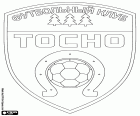 Emblem der FK Tosno, Fußballverein in Tosno, Gemeinde zum Ufer des Tosna-Flusses, Center Verwaltung des Bezirks Tosnensky in der Oblast Leningrad