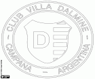 Abzeichen der Club Villa Dálmine, Fußballverein in Dalmine, Ortsteil der Stadt Campana in der Provinz Buenos Aires