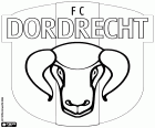 Abzeichen der Football Club Dordrecht, Fußballverein in Dordrecht, Stadt in der Provinz Süd-Holland, im westlichen Teil des Landes