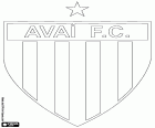 Logo von Avaí Futebol Clube, Fußballverein mit Sitz in Florianópolis, Stadt an der Atlantikküste im Süden Brasiliens und Hauptstadt des Bundesstaates Santa Catarina