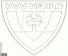 Abzeichen des VVV-Venlo, Venlose Voetbal Vereniging Venlo, Fußballverein mit Sitz in Venlo, Stadt in der Nähe der deutschen Grenze im Südosten der Niederlande, in der Provinz Limburg