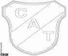 Emblem der Club Atlético Temperley, Fußballverein mit Sitz in Temperley, Stadt, die Bestandteil der Metropolregion der großartige Buenos Aires, die Hauptstadt von Argentinien