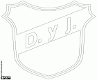 Emblem der Club Social y Deportivo Defensa y Justicia, Fußballverein in Florencio Varela, Stadt in der Provinz Buenos Aires, ist Teil des Großraums der argentinischen Hauptstadt