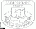 Logo des FK Shinnik Jaroslawl, Fußballverein in Jaroslawl, Stadt an den Ufern der Wolga liegt 250 km nordöstlich von Moskau und die Hauptstadt der Oblast Jaroslawl. Das historische Zentrum von Jaroslawl ist ein UNESCO-Welterbe
