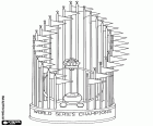 Der original World Series-Trophy der Major League Baseball, der Kommissar Trophy. Die erste Trophäe in der Meisterschaft 1967, früher gab es keine offizielle Trophäe für den Sieger. Die Trophäe hat 30 Fahnen, eine für jede MLB-team