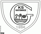 Logo der GKS Katowice, Górniczy Klub Sportowy Katowice, Fußballverein mit Sitz in der Stadt Katowice, die Hauptstadt der Woiwodschaft Schlesien im Süden von Polen