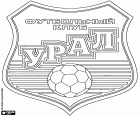 Logo des Urals FK, Fußballverein in Jekaterinburg, asiatische Stadt Zentralrussland und Hauptstadt des Uraler Föderationskreis und Swerdlowsk
