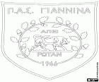 Emblem der PAS Giannina, Panepirotikos Athlitikos Syllogos Giannina Fußballverein mit Sitz in Ioannina, stadt im Nordwesten von Griechenland, Hauptstadt und wichtigste Stadt in der Region Epirus