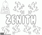Zenith, Bezeichnung für Mädchen und jungen in verschiedenen Ländern und Sprachen. Dieser Name kommt aus dem Zenit, im Schnittpunkt der Himmelskugel und senkrecht über dem Kopf einer Person