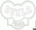 Logo von Dukla Prag, Fotbalový Klub Dukla Praha, Fußballverein in Dejvice, ein Viertel in der Stadt Prag, die Hauptstadt der Tschechischen Republik