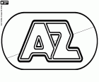 Logo von Alkmaar Zaanstreek, AZ Alkmaar, Fußballverein mit Sitz in Alkmaar, Stadt im Nordwesten der Niederlande in der Provinz Nord-Holland. Alkmaar ist eine touristische Stadt bekannt für seinen Käsemarkt