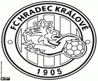 Logo von FK Hradec Králové, Fußballverein mit Sitz in Hradec Králové, Stadt am Ufer der Elbe und Orlice Flüsse im Osten der Tschechischen Republik