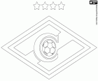 Logo des FC Spartak Moskau, Futbolʹnyĭ Klub Spartak Moskva, Fußballverein mit Sitz in der russischen Hauptstadt Moskau. Dieser Club wurde bekannt als das Volk-Team und war Teil eines wichtigen Sport-Clubs in der sowjetischen Zeit