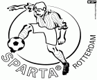 Emblem von Sparta Rotterdam, Fußballverein in Rotterdam, wichtige Hafenstadt im Westen der Niederlande. Rotterdam ist die bevölkerungsreichste Stadt in der Provinz Süd-Holland
