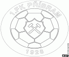 Emblem der 1. Fotbalový Klub Příbram, Fußballverein mit Sitz in Příbram, etwa 60 km südwestlich von Prag, in Mittelböhmen Tschechien gelegene Stadt