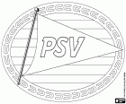 Abzeichen des PSV Eindhoven, Philips Sport Vereniging Eindhoven, Sportverein und Fußballverein in Eindhoven, die bevölkerungsreichste Stadt in der Provinz Nord-Brabant, im Süden der Niederlande
