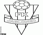 Abzeichen der FK Jablonec, Fußballverein mit Sitz in Jablonec nad Nisou, Stadt an den Ufern des Flusses Neiße befindet sich etwa 10 km von Liberec, im Norden von der historischen Region von Böhmen, im Norden der Tschechischen Republik