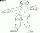 Shino Aburame, ein Chunin-Ninja aus dem Aburame-Clan, ein Charakter aus Naruto