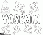 Yasemin, türkische Namen für Mädchen, Variante des Yasamin und Yasmin, Jasmin