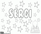 Sergi, männlicher Vorname in katalanischer Name lateinischen Ursprungs, abgeleitet von Sergius, entspricht Sergius. Es ist auch der Name italienischer Herkunft