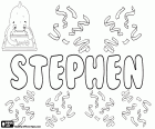 Stephen, männlicher Vorname in Englisch, Variante von Steven, Name griechischen Ursprungs, abgeleitet von Stephanos