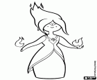 Die gefährliche Prinzessin aus dem Flammenkönigreich, Phoebe, die Flammen Prinzessin, ein Charakter aus Abenteuerzeit, Adventure Time
