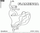 Flamenca ist ein Emoji einer Flamenco-Tänzerin, ein Charakter in Emoji Der Film
