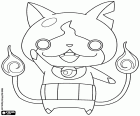 Jibanyan ist der Geist einer süßen Katze, ein Yo-Kai, einen Charakter aus dem Videospiel und Anime Yo-Kai Watch
