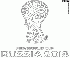 Das offizielle Logo der FIFA Fussball-Weltmeisterschaft von Russland 2018