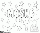 Moshe, männlicher Vorname biblischen Ursprungs, Variante des hebräischen Namens Mosheh, entspricht Mose
