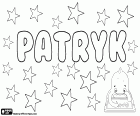 Patryk, männlicher Vorname lateinischen Ursprungs, abgeleitet von Patricius, als Variante von Patrik in mehreren Sprachen verwendet. Patryk, polnischer Name für Jungen, Diminutiv von Patrycjusz