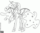 Nightmare Moon, beschädigt das Böse Form von Prinzessin Luna, eine Figur aus My Little Pony, Mein kleines Pony