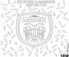 PAOK Saloniki, der Meister der Super League 2018-2019, die beste professionelle Meisterschaft des Fußballs in Griechenland