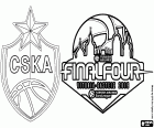 PBC CSKA Moskau ist der Champion der EuroLeague Final Four 2019, seine achte Weltmeister-Titel in der wichtigsten europäischen Basketball-Meisterschaft