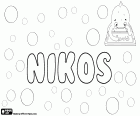 Nikos, Name für Jungen in griechischer Sprache, Abkürzung von Nikolaos, Name griechischen Ursprungs