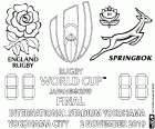 England gegen Südafrika, Red Roses vs Springboks ist das Finale der Rugby-Weltmeisterschaft 2019, die am 2. November 2019 im International Stadium Yokohama, Yokohama City, Präfektur Kanagawa, Japan ausgetragen wird.