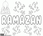 Ramazan, Name für Jungen in mehreren Sprachen wie Türkisch, Aserbaidschanisch, Kasachisch und anderen kaukasischen Sprachen, stammt aus dem Ramadan, einem arabischen männlichen Namen als heiliger Monat des Islam