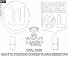 20./20. Jahr 2019/20 UEFA Champions League Finale zwischen dem VfL Wolfsburg und Olympique Lyonnais, 30. August 2020, Anoeta-Stadion, Donostia - San Sebastien, Baskenland, Spanien