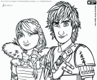 Hiccup Hick und Astrid sind die Hauptprotagonisten zusammen mit ihren untrennbaren Drachen, Drachenzähmen leicht gemacht