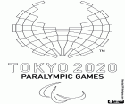 Das Logo der Paralympischen Spiele 2020 in Tokio. Paralympische Wettbewerbe finden vom 24. August bis 5. September 2021 aufgrund der Coronavirus-Pandemie Covid-19 statt.