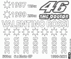 Valentino Rossi, mit seiner bereits mythischen Nummer 46 und bekannt unter dem Spitznamen The Doctor, ist zu einer lebenden Legende des Speed-Motorradfahrens geworden. Rossi ist nach 26 Saisons als Weltklassefahrer von 1996 bis 2021 zurückgetreten, in denen er insgesamt 235 Podestplätze, 115 Siege und 9 Weltmeistertitel in vier Kategorien erzielt hat: eine in 125 ccm, eine weitere in 250 ccm, eine in 500 ccm und sechs in Moto GP