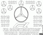 Mercedes ist der Meister der FIA-Konstrukteurs-Weltmeisterschaft 2021, der achte Titel in Folge