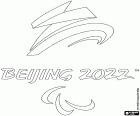 Logo der Paralympischen Winterspiele Peking 2022 vom 4. bis 13. März 2022