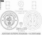 Das Finale der UEFA Champions League 2022-2023 zwischen Manchester City FC, Man City, und FC Internazionale Milano, Inter Mailand, im Atatürk-Olympiastadion in Istanbul, Türkei, am 10. Juni 2023