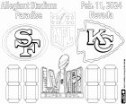 San Francisco 49ers vs. Kansas City Chiefs, der Super Bowl LVIII wird am Sonntag, den 11. Februar 2024, im Allegiant Stadium in Paradise, Nevada, ausgetragen