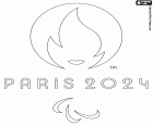 Logo der Paralympischen Sommerspiele Paris 2024, die vom 28. August bis 8. September 2024 in der französischen Hauptstadt stattfinden