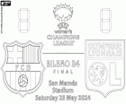 Das Finale der UEFA Women's Champions League 2023-2024 zwischen dem FC Barcelona und Olympique Lyon, Samstag, 25. Mai 2024, im San Mamés-Stadion in Bilbo - Bilbao, Euskadi oder Baskenland, Spanien