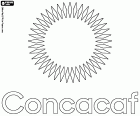 Das Logo der CONCACAF, der Konföderation des nord-, mittelamerikanischen und karibischen Fußballs. Die CONCACAF ist der Verband der nationalen Fußballverbände Nordamerikas, Mittelamerikas und der Karibik, einschließlich Guyana, Suriname und Französisch-Guayana. Die Organisation wurde in Mexiko-Stadt gegründet und hat ihren Hauptsitz in Miami, USA